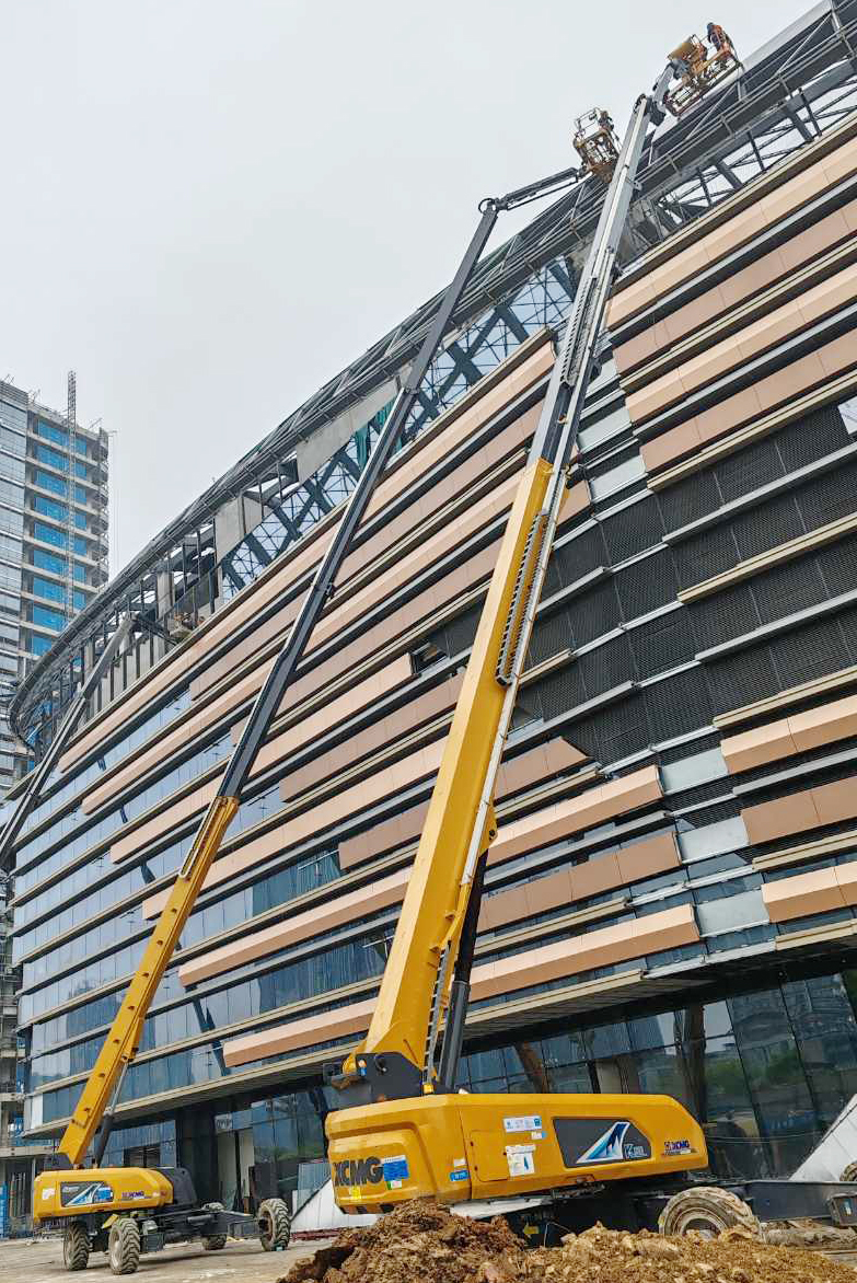 從藍圖到實景，徐工XGS40ACK-Li助力德清金融廣場崛起