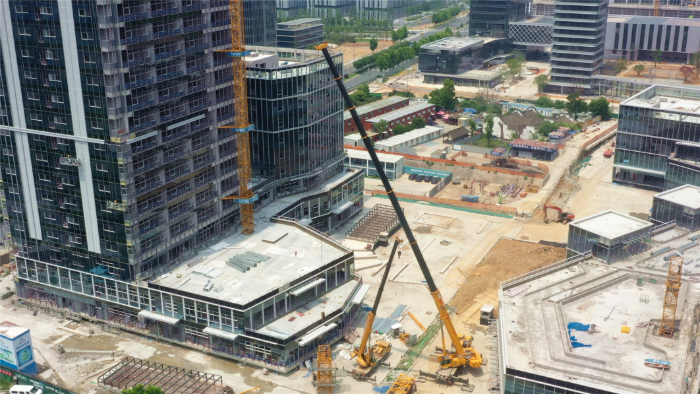 零失誤拿下！徐工G2代XCA200G8-1盲區作業，精準拆除40米塔吊